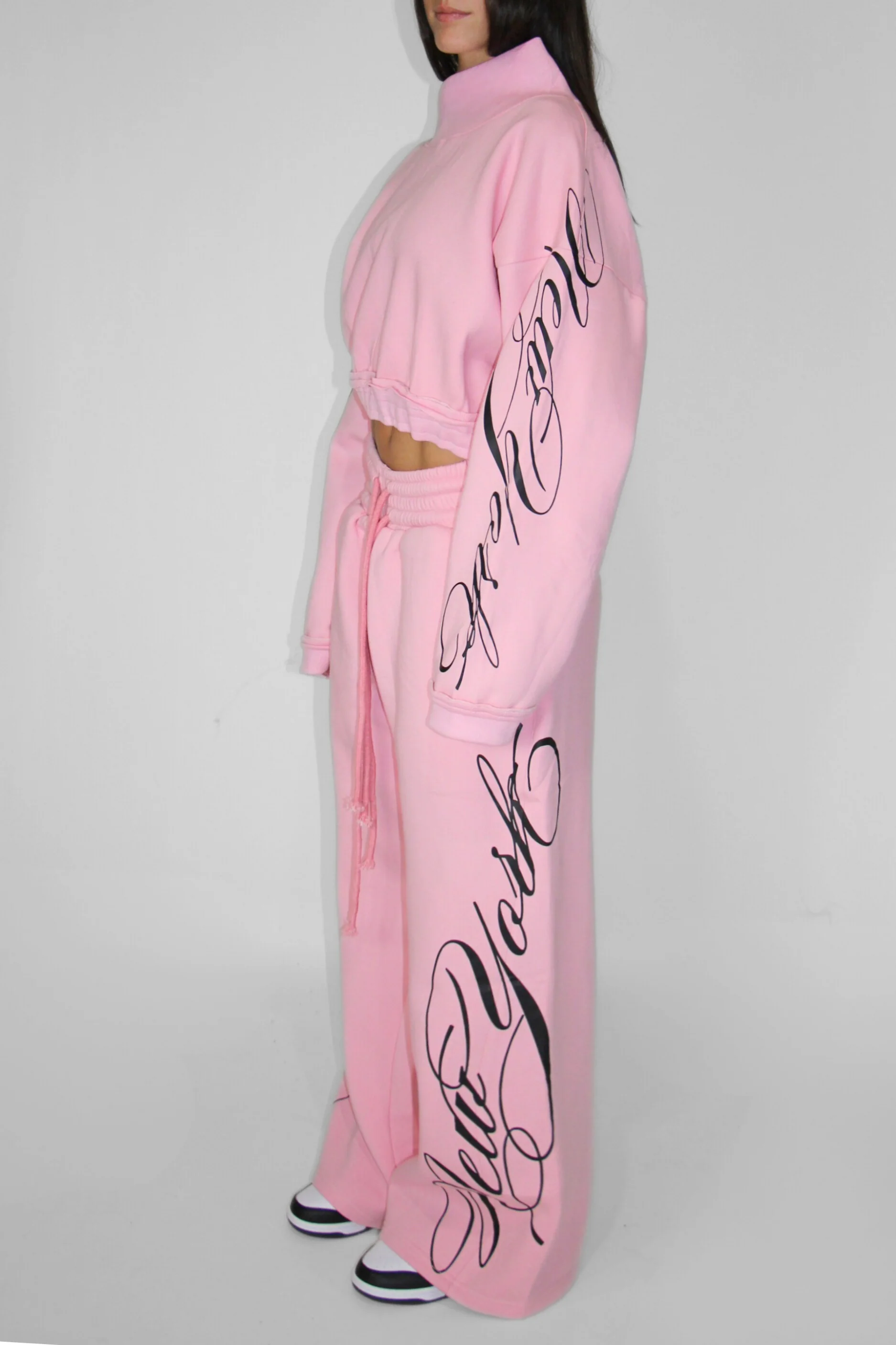 Crop Mockneck in Pink - Image 4