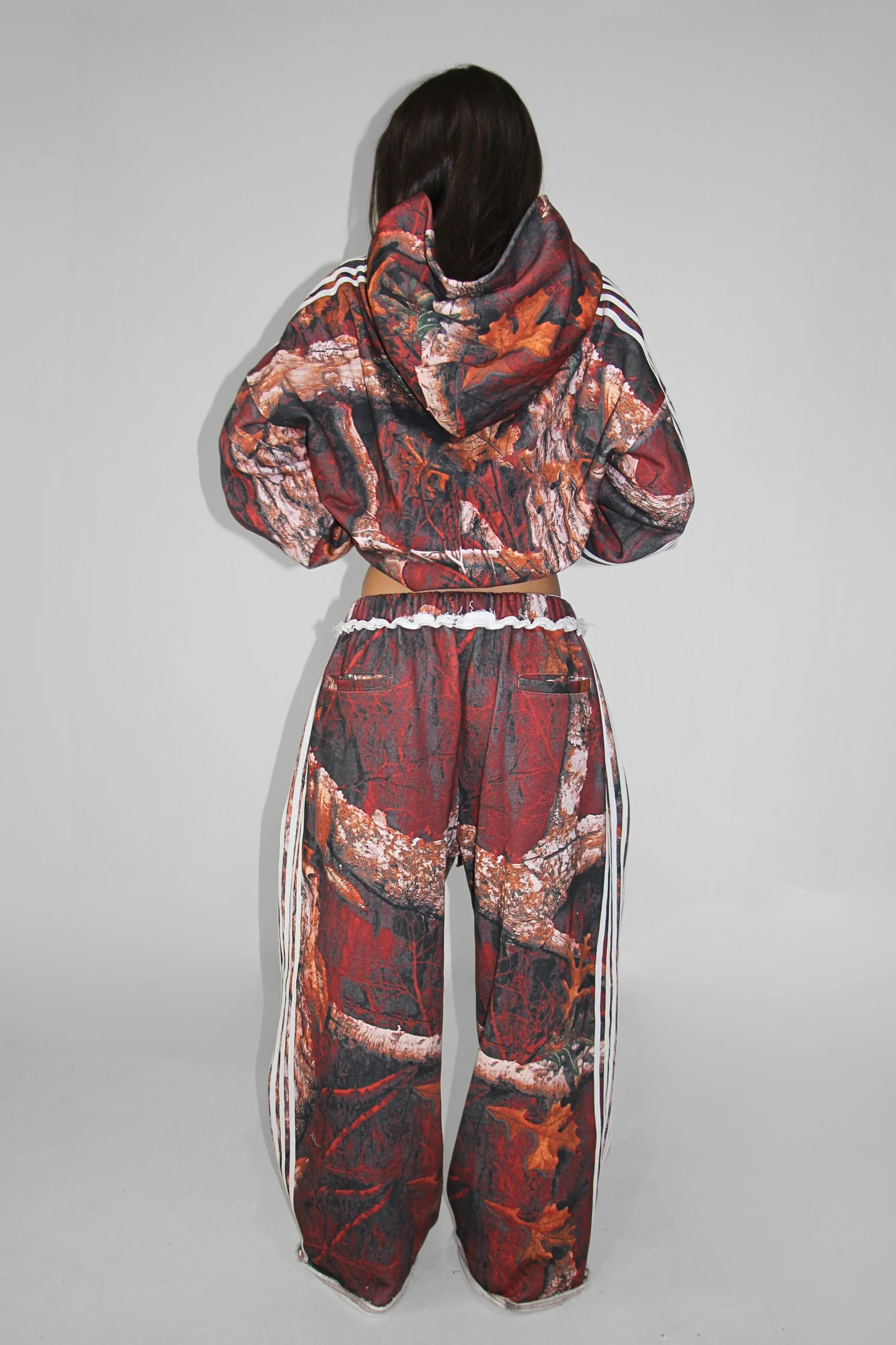 Fire Camo Double Zip Hoodie - Image 4