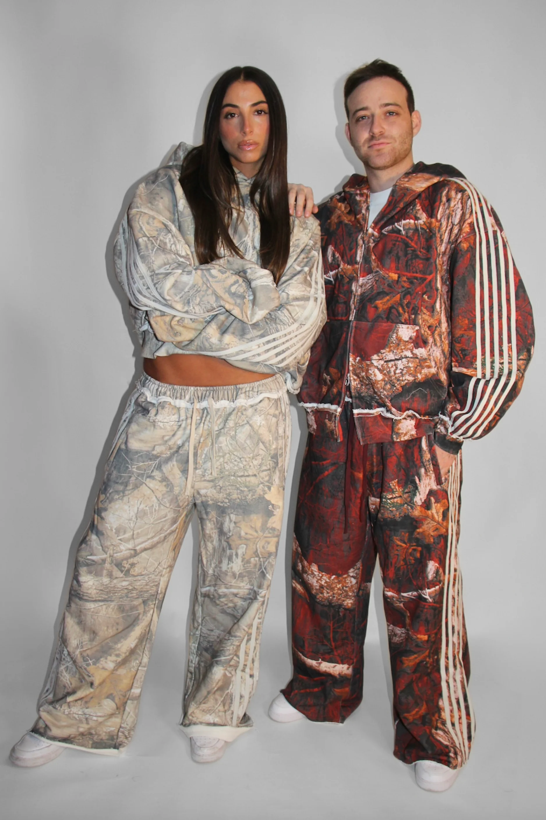Fire Camo Double Zip Hoodie - Image 6
