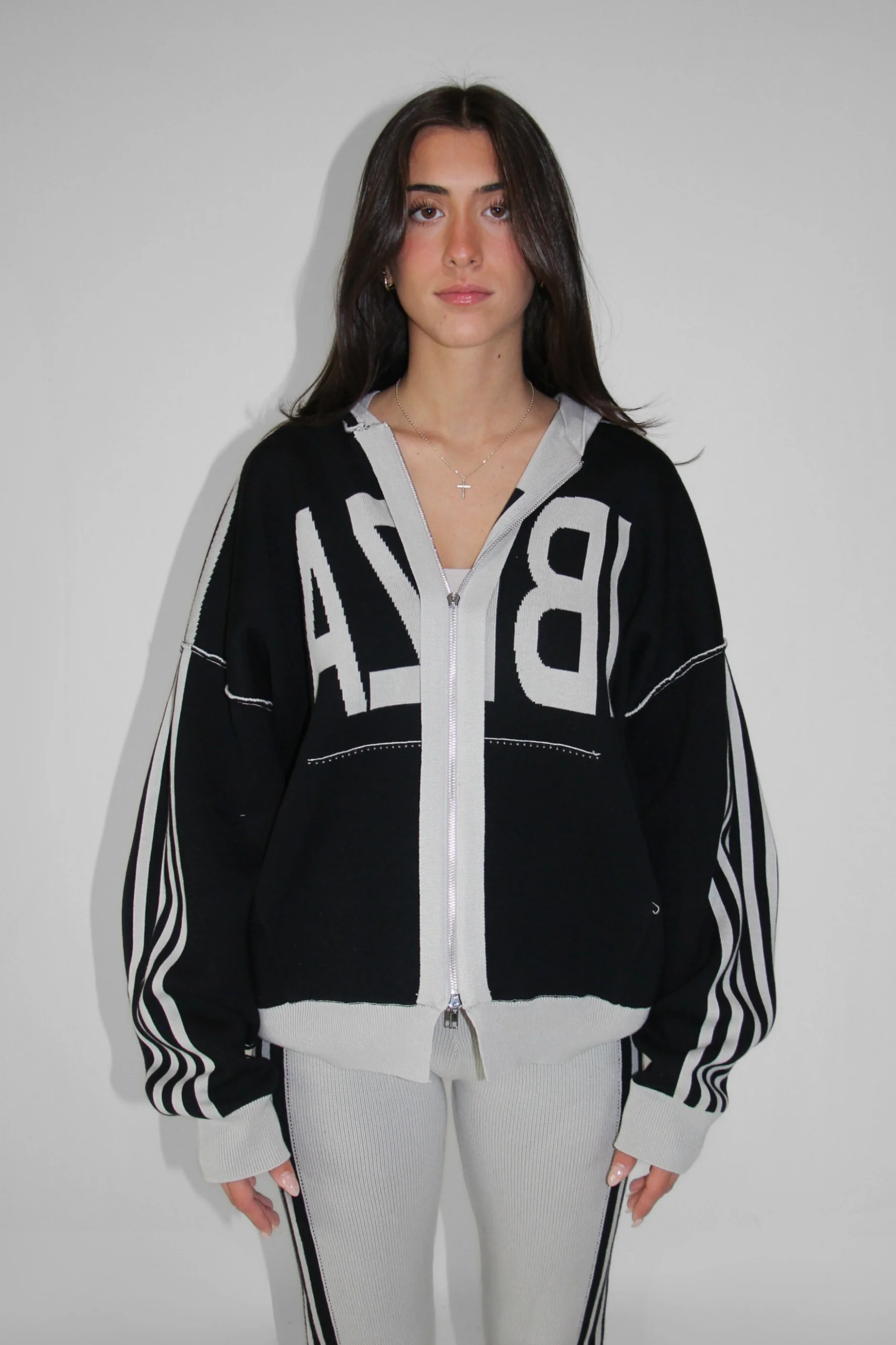 IBIZA Knit Double Zip Hoodie - Image 4